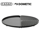 Cadac Dometic BBQ 2 Plancha 50 showing a compact outdoor grill with flat cooking surface and stainless steel finish.