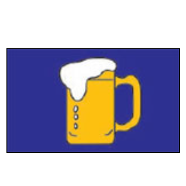 Spirit of Air beer party flag measuring 5ft by 3ft, featuring vibrant beer-themed design for celebrations and events.