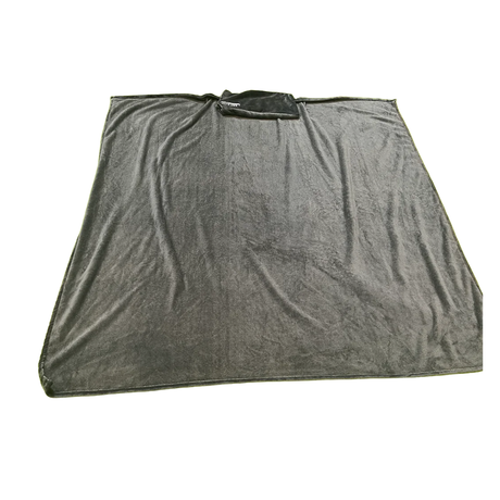 Quest Leisure 3 in 1 fleece chair blanket in grey or blue, soft and cozy for added comfort and warmth.