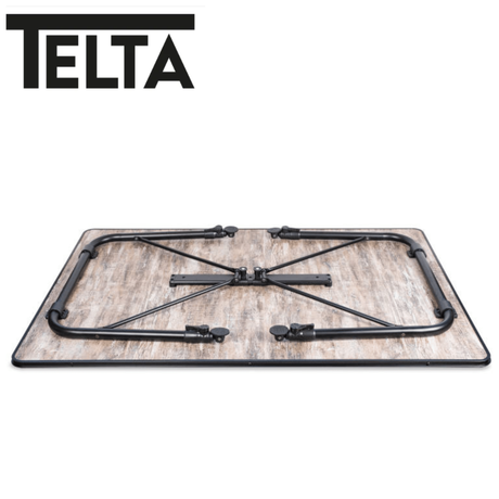 Telta Bornholm Medium Table showing a wooden surface and sturdy legs, designed for versatile home or office use