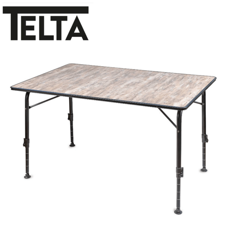 Telta Bornholm Medium Table with wooden surface and sturdy legs, modern design for dining or living spaces.