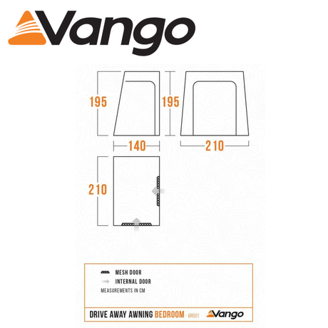 Vango Galli DA 2 Berth Bedroom BR001 featuring spacious interior and breathable fabric for comfortable camping accommodations.