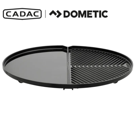 Cadac Dometic Grill 2 Braai with two grilling surfaces and stainless steel construction for outdoor barbecue cooking.