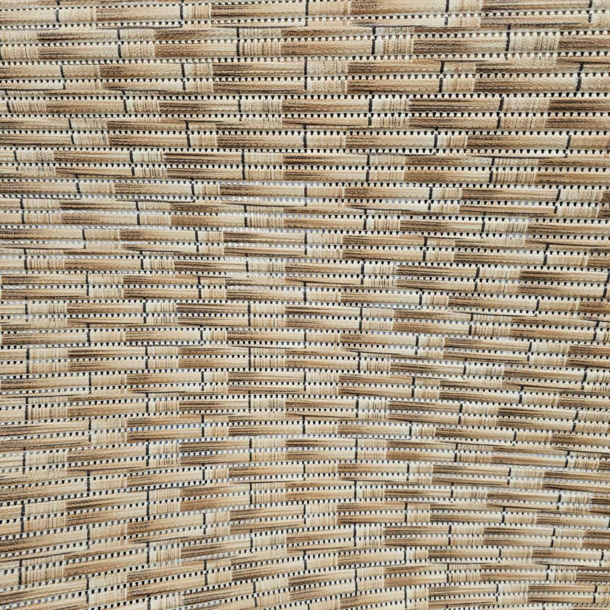Brown wicker shower mat with cushioned, non-slip surface from Cannock Caravan Accessories, designed for safe, comfortable showering.
