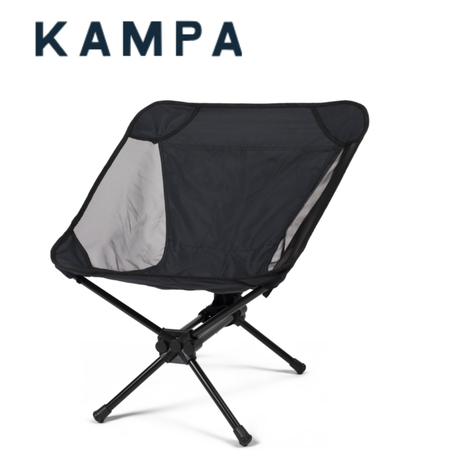 Kampa folding button chair with a sturdy frame and cushioned seat, perfect for outdoor or indoor seating.