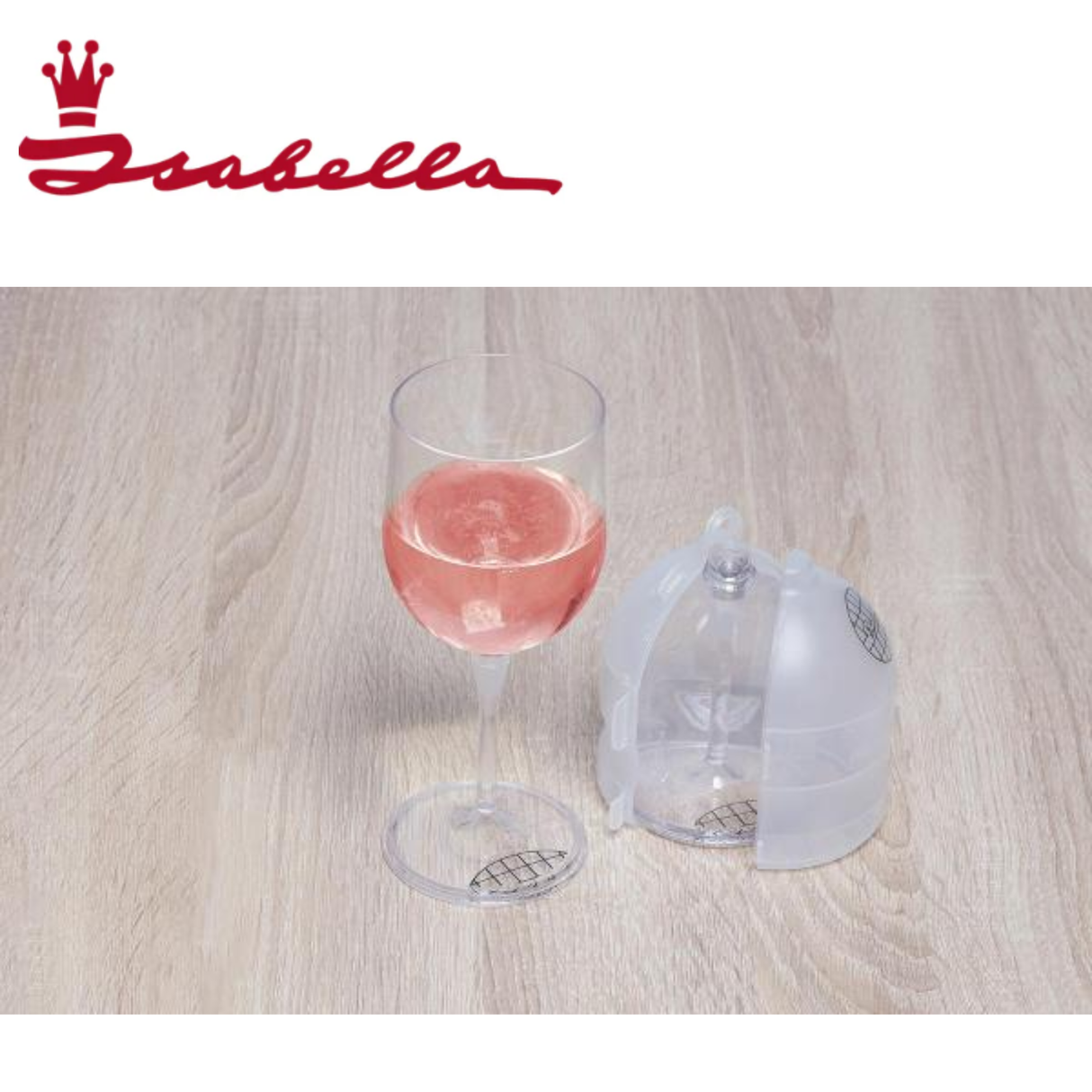 Isabella Build A Glass 2-piece set with clear glass components and matching lids on a white background.