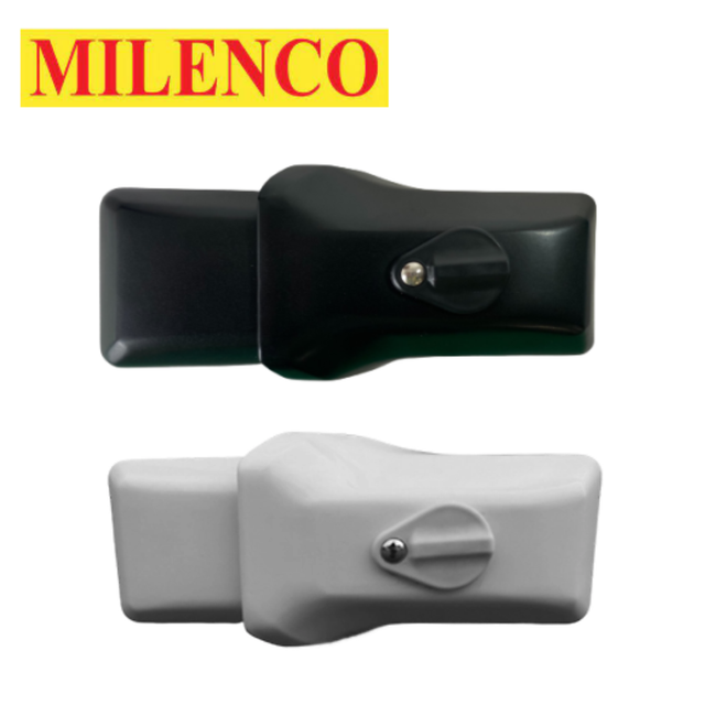 Milenco high security van door lock triple pack in black, featuring durable locks designed for enhanced vehicle protection.