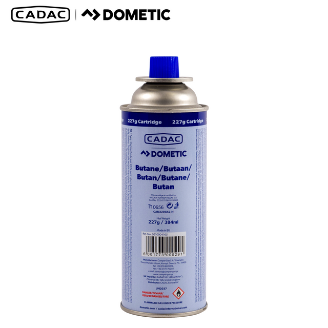 Cadac Dometic Bayonet Cartridge 227g pack of 4, featuring a compact design for outdoor cooking and camping use.
