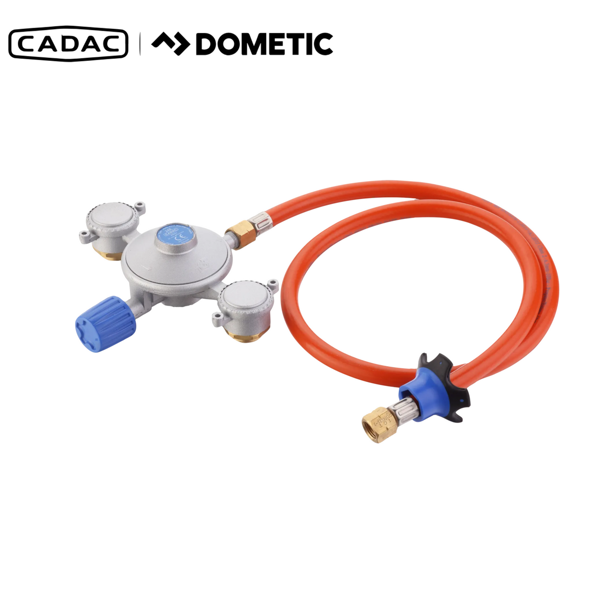 Cadac Dual Power Pak portable power supply with dual output, featuring a compact design for outdoor use.