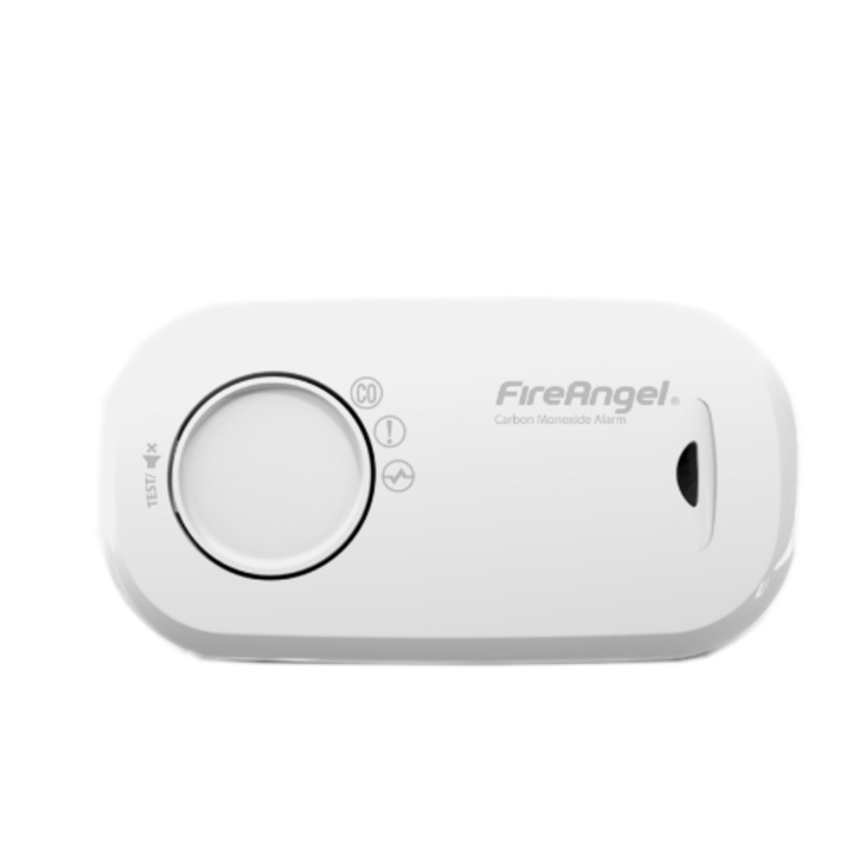 Fire Angel carbon monoxide alarm with digital display and sensor for detecting dangerous CO levels in the home