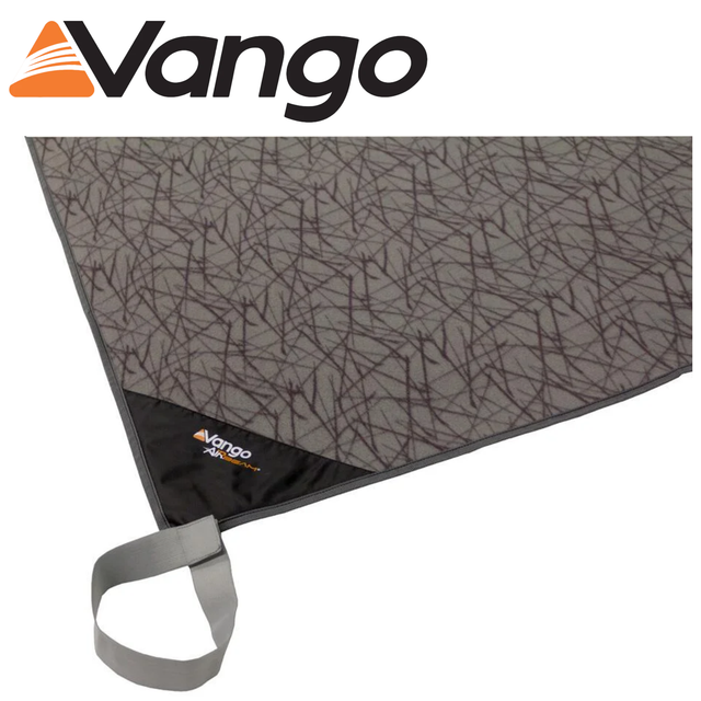 Vango Hexaway Fitted Carpet CP101 in a cozy setting, showcasing soft texture and vibrant design for tent interiors.