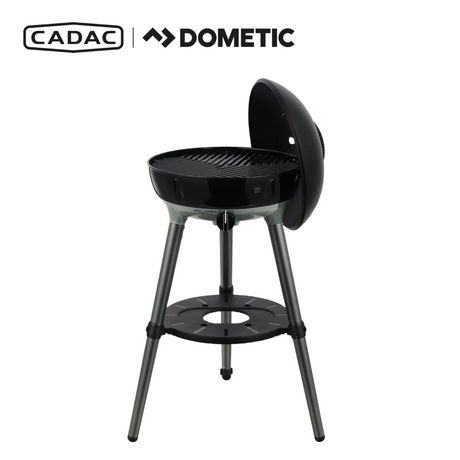 Cadac Dometic Carri Chef 40 BBQ with chef pan, showcasing a portable gas BBQ ideal for outdoor cooking.