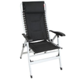 Black Crusader Luxury Padded Recliner Chair with plush cushioning and ergonomic design for comfortable seating.