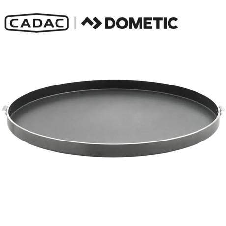 Cadac Dometic Chef Pan 50 with non-stick surface and stainless steel handles, suitable for outdoor cooking and grilling.