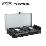 Cadac Dometic 2 Cook 2 Classic Stove with two burners, designed for outdoor cooking and camping.