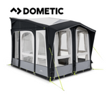 Dometic Club Air Pro 260 Air Awning set up, showcasing its spacious design and durable fabric in a sunny outdoor setting.