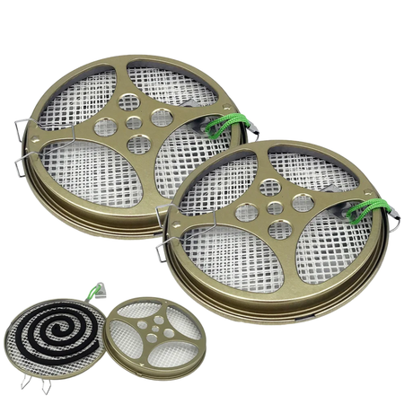 Quest Leisure mosquito coils with deluxe metal holder, outdoor insect repellent coils for mosquito control.