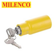 Milenco Leg Nut Lock Twin Pack with two sturdy corner steady locks for secure support in camping or trailer setups.