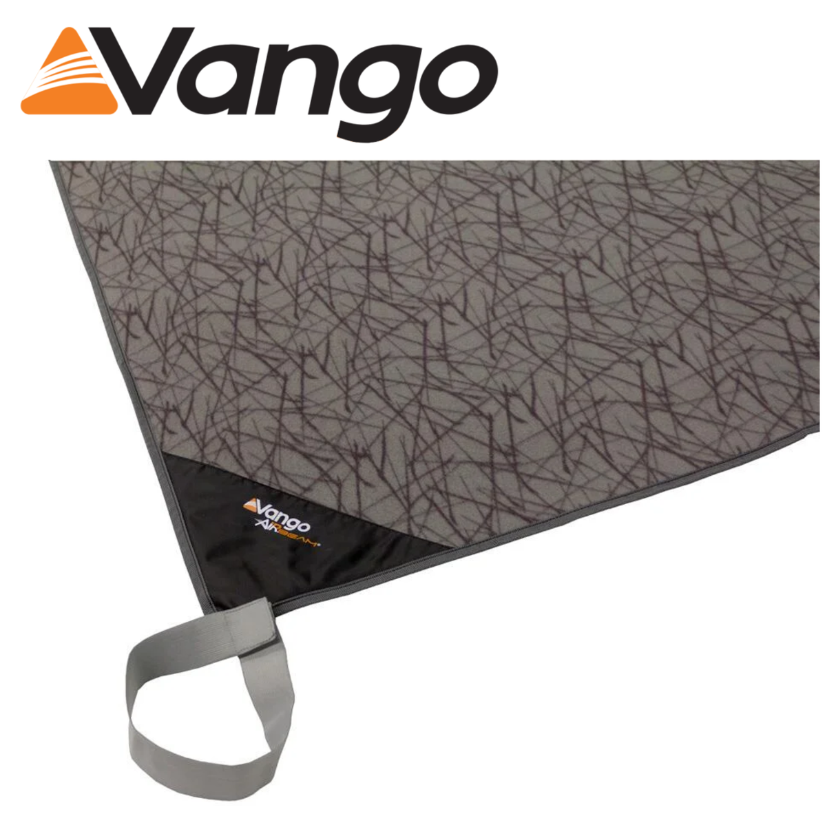 Vango Galli Insulated Carpet CP100 in a cozy tent setting, showcasing its plush texture and insulation features.