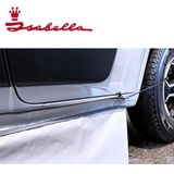 Isabella Draught Skirt for CamperVan showing a weather-resistant fabric installation around a vehicle's base