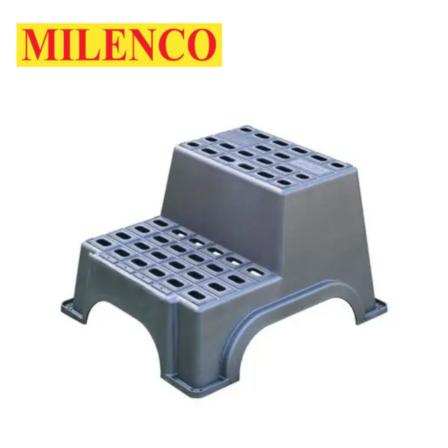 Milenco MGI Double Step with sturdy design and textured surface for safe, easy access to RVs or trailers.
