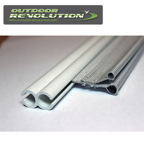 Outdoor Revolution 2.2m twin driveaway kit, featuring durable 6mm to 4mm/6mm connection for tents and vehicles.