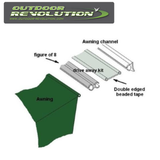 Outdoor Revolution 2.2m twin driveaway kit with 6mm to 4mm/6mm connectors, showcasing its durable design and versatile setup.