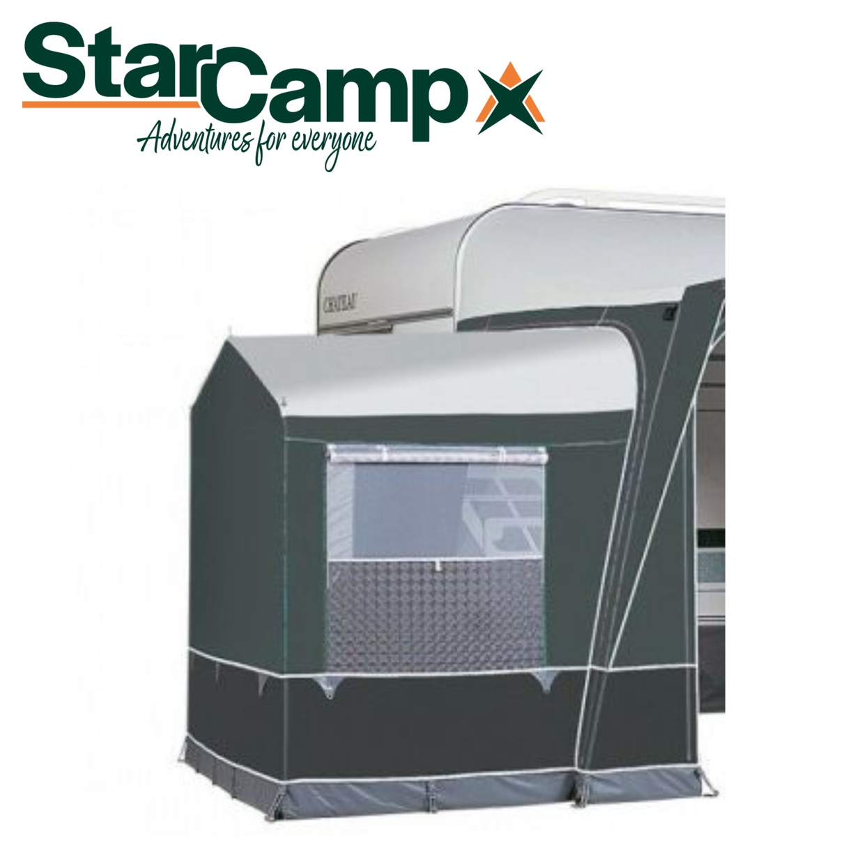 Dorema Starcamp Dakota Lux Annexe featuring spacious design and durable fabric for outdoor camping use.