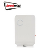 Streetwize compact electrical dehumidifier in a modern design with a control panel and air intake vents visible.