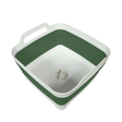 Collapsible Pack and Go sink with drain, portable and space-saving for travel or camping use.
