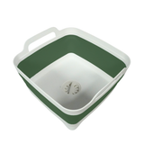 Collapsible Pack and Go sink with drain, portable and space-saving for travel or camping use.