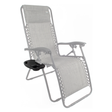 Quest Leisure clip-on drinks tray attached to a chair, featuring a flat surface for beverages and small items.