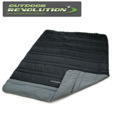 Outdoor Revolution SunStar Duvet 300 displayed on a bed, showcasing its soft fabric and cozy design for outdoor use.