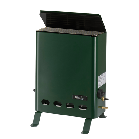 Eden Greenhouse Heater 2 kW, compact electric heater with digital display and adjustable thermostat for greenhouse warmth.