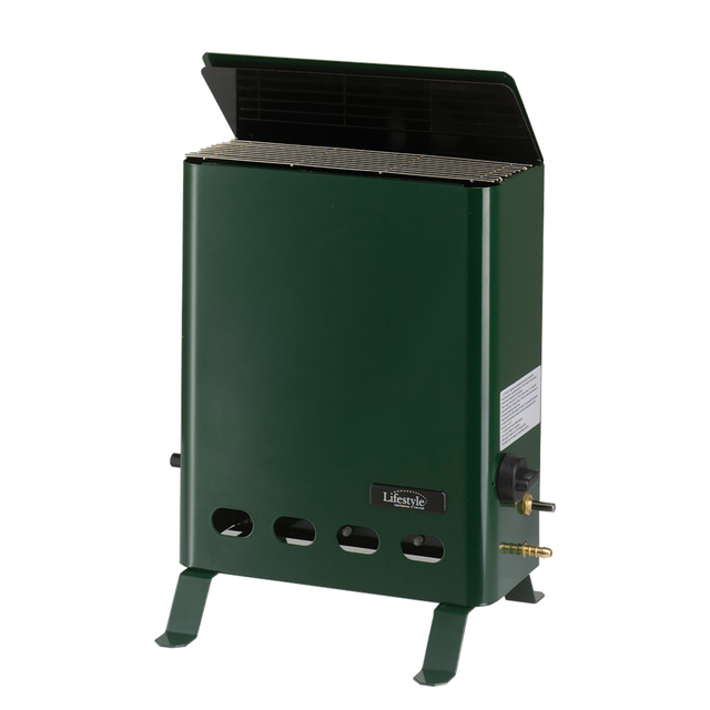 Eden Greenhouse Heater 2 kW, compact electric heater with digital display and adjustable thermostat for greenhouse warmth.