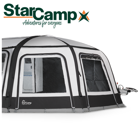 Dorema StarCammp Magnum Air Force Klimatex AddEx awning extension featuring a spacious, durable design for outdoor use.