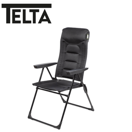 Telta Falster reclining chair with plush upholstery and adjustable backrest, designed for comfort and relaxation.