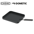 Cadac Dometic 2 Cook flat grill plate, universal outdoor cooking accessory, showing the smooth, flat grilling surface in a close-up image.