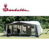 Isabella Forum Etna Mega Frame Seasonal Awning featuring a spacious design and durable fabric for outdoor use.