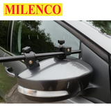 Milenco Grand Aero Flat Mirrors Pair 2073 showing sleek design and adjustable features for enhanced visibility.
