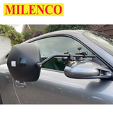 Milenco Grand Aero Platinum Standard Mirrors Pair 6613, showing sleek design and reflective surfaces for enhanced visibility.