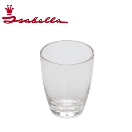 Set of four Isabella drinking glasses with clear glass design, perfect for beverages and everyday use.