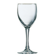 Clear P.L.S premium wine glass with a 230ml capacity, showcasing a elegant, transparent design for wine serving.