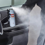 Autoglym Hyper Fresh Golden Sunset vehicle cleaner in a sleek bottle with a vibrant sunset design.