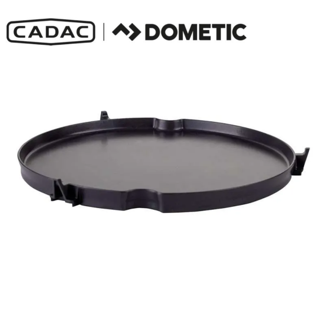 Cadac Dometic Flat Grill Plate 30 showing a non-stick cooking surface for outdoor grilling and barbecues.