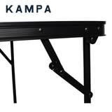 Kampa grate side table measuring 60x40cm with a sturdy, grid-style surface for outdoor use.