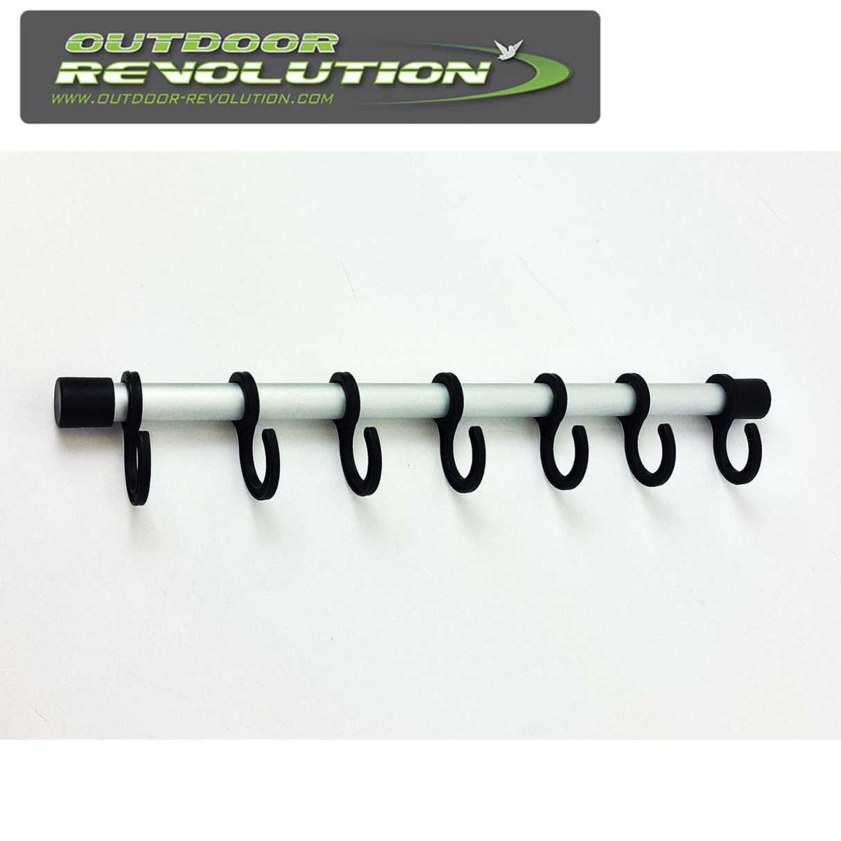 Outdoor Revolution coat hanger with multiple hooks for organizing coats and jackets in an outdoor setting.