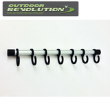 Outdoor Revolution coat hanger with multiple hooks for organizing coats and jackets in an outdoor setting.