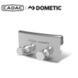 Cadac Dometic utensil holder with multiple compartments for kitchen utensils, made of durable material, mounted on a wall.