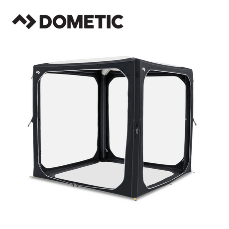 Dometic Air Hub featuring a sleek design, portable structure, and integrated connectivity for outdoor use.